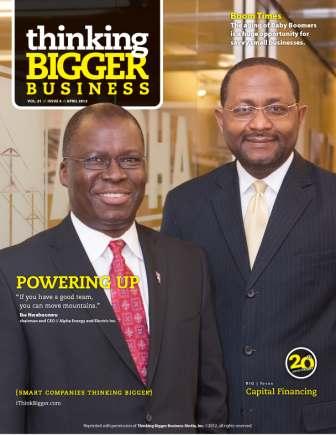 Ike Nwabuonwu and Gabriel Okafor of Alpha Energy and Electric Inc - Click HERE to Download Full Story