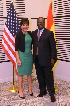 Ike Nwabuonwu with Secretary Pritzker