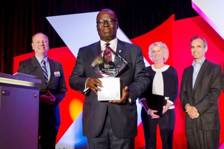 Alpha Energy and Electric Inc. received the 2017 Small Business of the Year Award and the coveted Mr. K Award Alpha Energy and Electric Inc. received the 2017 Small Business of the Year Award and the coveted Mr. K Award