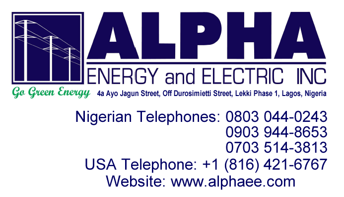 Alpha Energy and Electric, Inc., Reaching Out to Africa! Alpha Energy and Electric, Inc., Reaching Out to Africa!